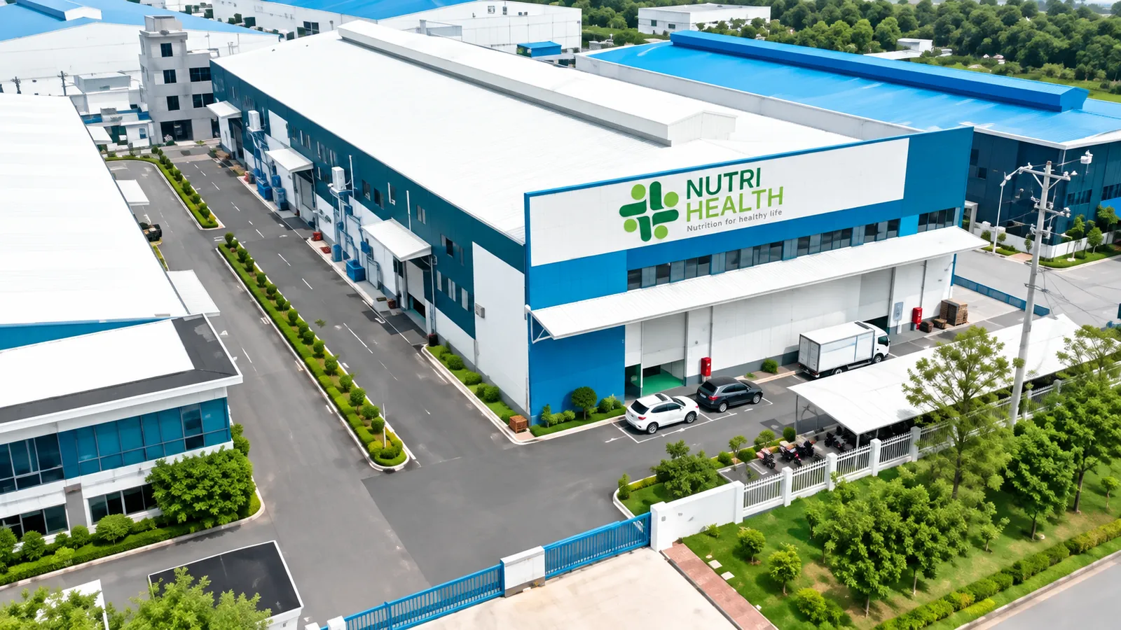Nhà máy NutriHealth nhìn từ trên cao